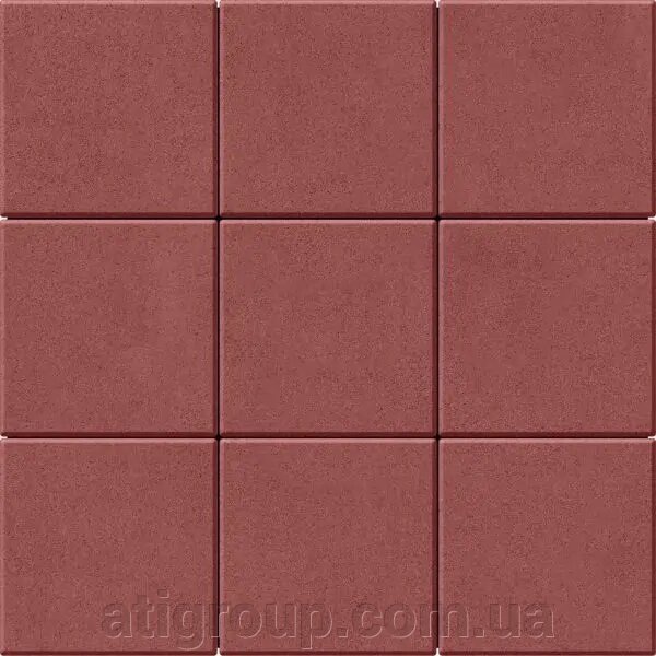 Бруківка 400х400х60 Вишня-Червона від компанії Інтернет-магазин будівельних матеріалів «ATІ Груп» - фото 1