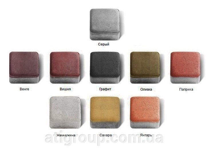 Цветовая гамма плитки Старый город Цветовая гамма плитки Старый город