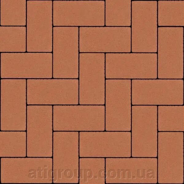 Тротуарна плитка Авеню Бруківка безфаскова 20-10-6 бурштин від компанії Інтернет-магазин будівельних матеріалів «ATІ Груп» - фото 1