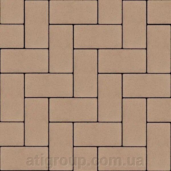 Тротуарна плитка Авеню Бруківка безфаскова 20-10-6 малібу від компанії Інтернет-магазин будівельних матеріалів «ATІ Груп» - фото 1