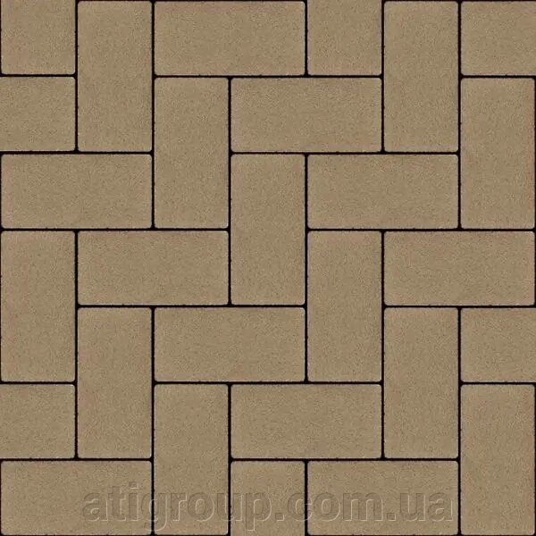 Тротуарна плитка Авеню Бруківка безфаскова 20-10-6 оливка від компанії Інтернет-магазин будівельних матеріалів «ATІ Груп» - фото 1