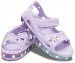 Дівчачі Сандалі Крокс єдиноріг с6 -13.5 см Girls 'Crocs Fun Lab Unicorn Charm Sandal206366-530