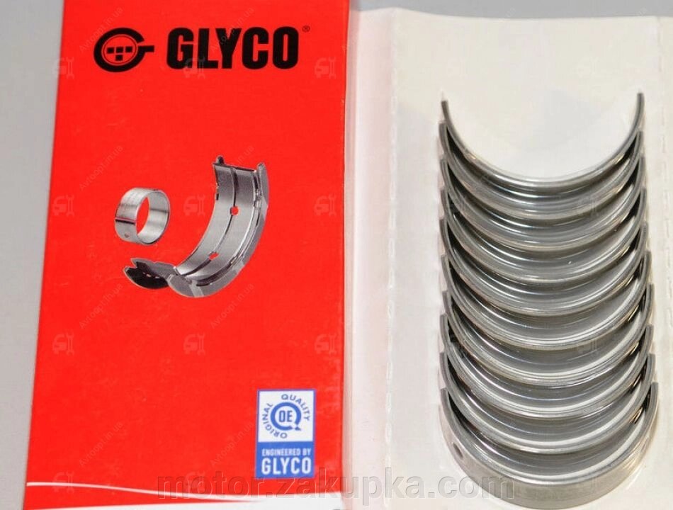 GLYCO, Вкладиші корінні колінчастого вала (STD) для m10 (1.6, 1.8) від компанії motor - фото 1