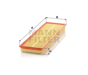 MANN, фільтр повітряний, е34 / Е36 / Е38 / Е39, М51 (2,5)