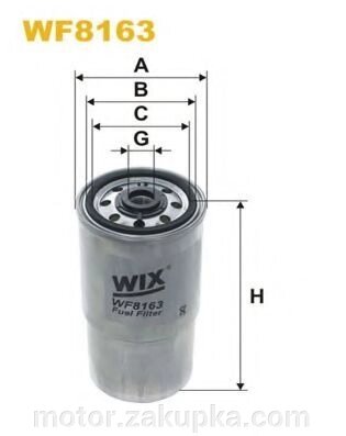 WIX, фільтр палива е34 / Е36, М51 (2,5), для авто ДО 1995 року випуску від компанії motor - фото 1