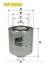 WIX, фільтр паливний (дизель) Е30 / е34, М21 (2.4td), для авто ДО 1988.11 г.в від компанії motor - фото 1