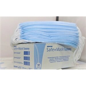 Маски медичні, тришарові з петлями для вух, Блакитні (50 шт/уп) ТМ Medicom в Києві від компанії Shantal Beauty Shop