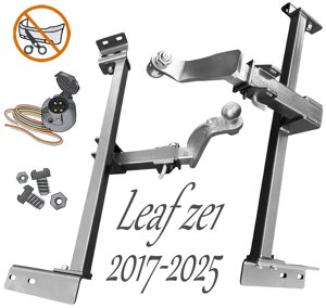 Фаркоп ніссан ліф під квадрат зі вставкою оцинкованою 50х50 фаркоп nissan Leaf ze1 2017-2025