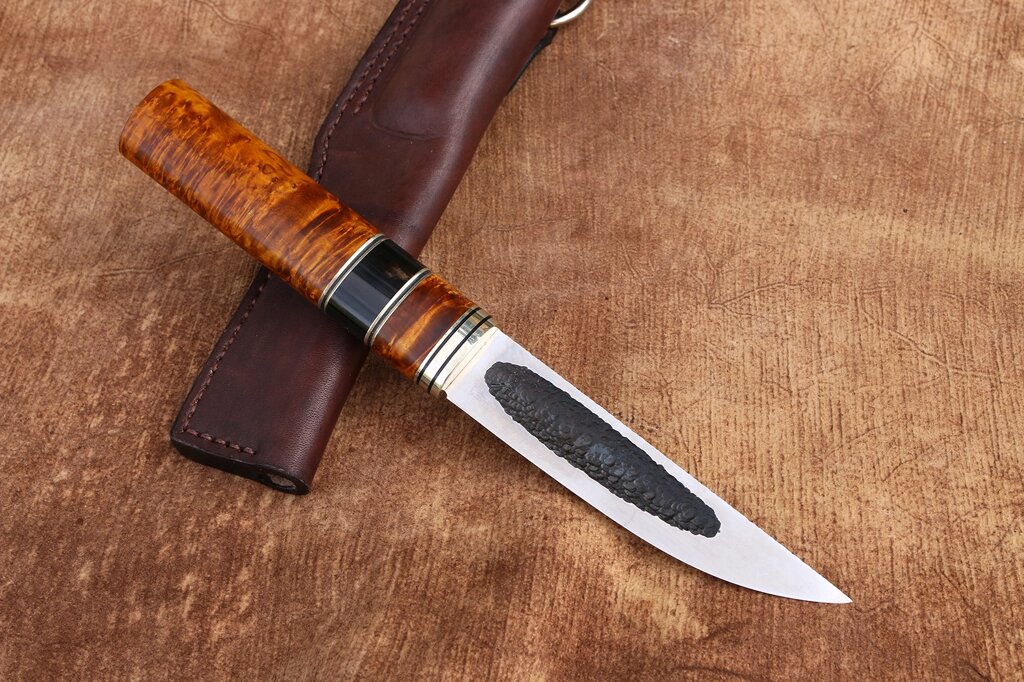 Ніж ручної роботи "Якут" зі порошкової сталі m398 від компанії Булат - фото 1