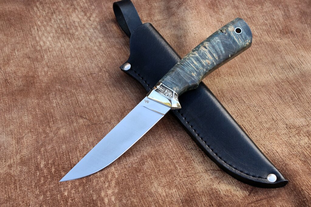 Ніж ручної роботи з нержавіючої сталі n690 від компанії Булат - фото 1