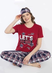 Піжама домашній костюм штани футболка M2451 S