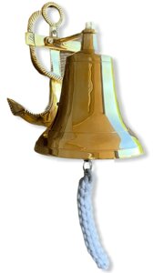 Дзвін судновий бронзовий Якір 21,5 см