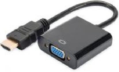 Адаптер Digitus HDMI – VGA чорний (DA-70461) від компанії Bighause - фото 1