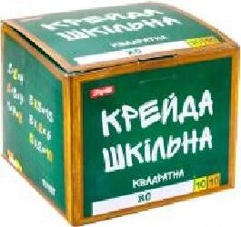 Крейда шкільна біла + кольорова 12x12 мм 100 шт. 1 вересня від компанії Bighause - фото 1