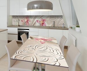 Наліпка 3Д виниловая на стол Zatarga «Летний дождь» 600х1200 мм для домов, квартир, столов, кофейн, кафе