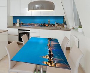 Наліпка 3Д виниловая на стол Zatarga «Водное зеркало» 600х1200 мм для домов, квартир, столов, кофейн, кафе