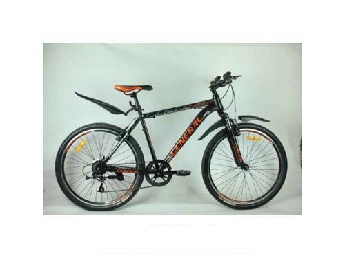 Велосипед 26 5,0 STEEL рама 19 (21 sp) помаранч. чорний ТМ GENERAL
