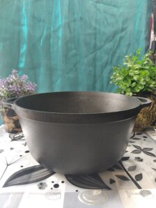 Каструля чавунна лита ТМ Термо v = 5,5 л, d = 260 мм, h = 130 мм, без кришки