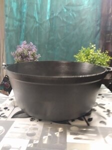 Каструля чавунна лита ТМ Термо v = 10 л, d = 340 мм, h = 150 мм, без кришки