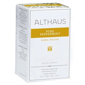 Чай пакетувань, ТМ Althaus Pure Peppermint, 20x1,75 г (Deli Packs)