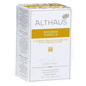 Чай пакетувань, ТМ Althaus Rooibos Vanilla, 20x1,75 г (Deli Packs)