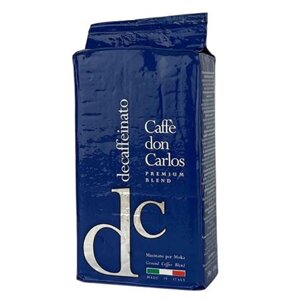 Кава мелена, TM Carraro Don Carlos Decaffeinato (без кофеїну), 250 г