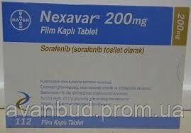 Продам Нексавар (Сорафеніб) 200 мг №112, Байєр (Німеччина)