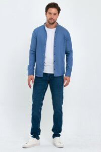 Сорочка джинсова стійка Trend Collection 18307-3 Індиго (INDIGO)