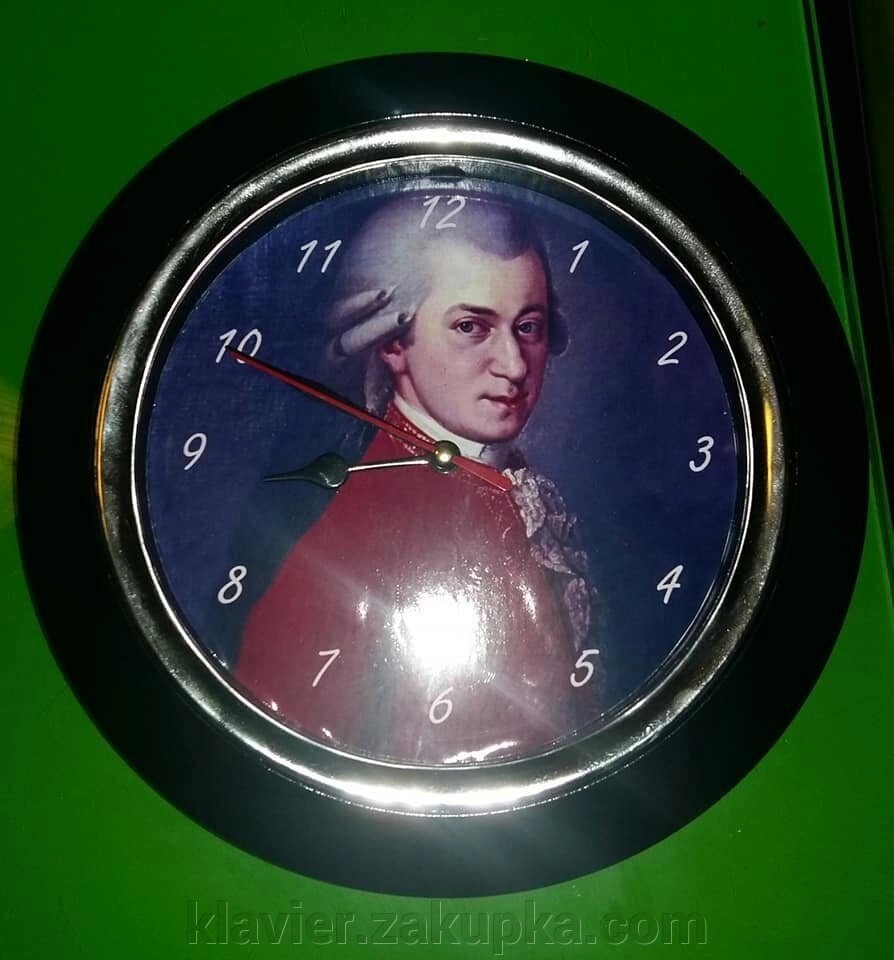 Годинники музичні-Моцарт. від компанії Нотний магазин "Клавир" - фото 1