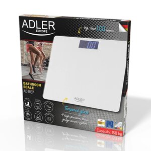 Електронні ваги для ванної кімнати Adler AD 8157w max 150 кг
