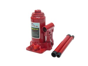 Домкрат гідравлічний (пляшка) 5т h=195/380 червоний EX-HJ195380-5T JNS-05 5T EBJ0502 EuroEx