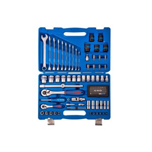 Набір інструментів універсальний 96 од. 1/4"+1/2" 6-гранні з бітами та головками KING TONY