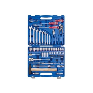 Набір інструментів універсальний 77 од. 1/4"+1/2" 12-гранні KING TONY