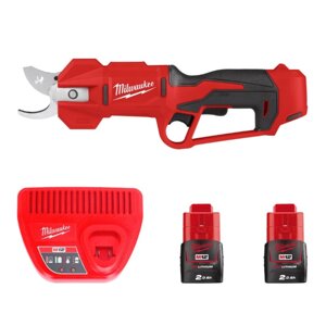 Ножиці-секатор акумуляторні MILWAUKEE M12 BLPRS-202 (ЗУ+2акк). Х2Ач)