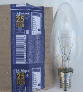 Лампа свічка Е14 25 Вт