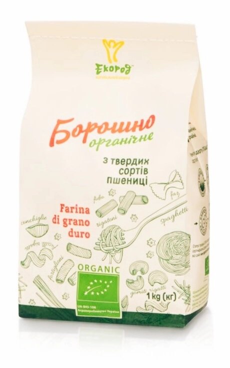 Борошно з твердих сортів пшениці органічне, 1 кг від компанії Діетмаркет "Душечка" - фото 1
