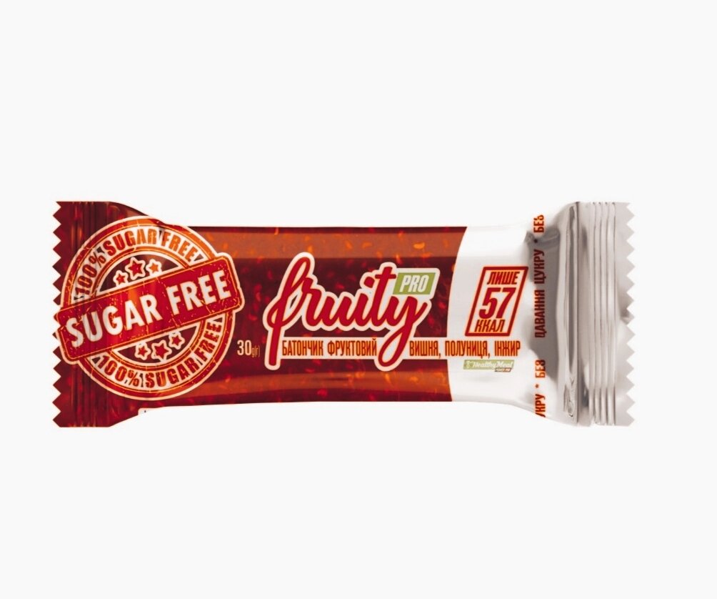 Фруктовый батончик Fruity Pro со вкусом вишни, клубники и инжира. ##от компании## Диетмаркет "Душечка" - ##фото## 1