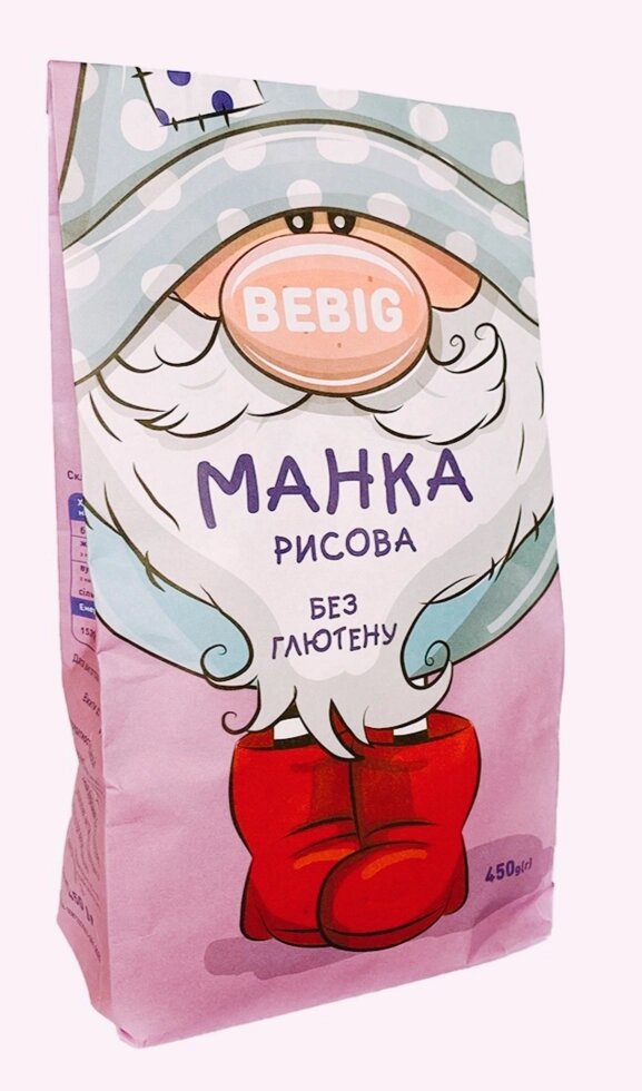 Манка рисовая без глютена ТМ Be Big, 450 г ##от компании## Диетмаркет "Душечка" - ##фото## 1