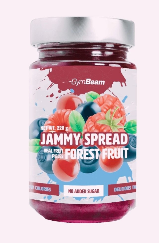 Низкокалорийный джем "Лесные ягоды" ТМ GymBeam, 220 мл ##от компании## Диетмаркет "Душечка" - ##фото## 1