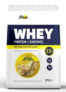 WHEY PROTEIN "Банан та вершки" ТМ FitWin, 900 г