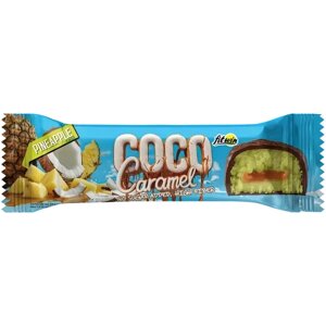 Батончик без цукру Coco Caramel "Ананас", FitWin, 40 г