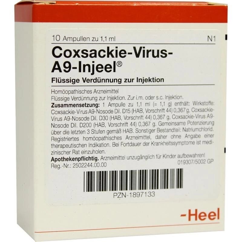 Coxsackie Virus A9 Injeel 1,1мл. амп. № 5 від компанії Альфа Медікал - фото 1