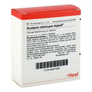 Ацидум нітрікум 1,1мл. амп.№5 (Acidum nitricum - Injeel) в Дніпропетровській області від компанії Альфа Медикал