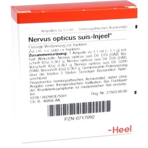Нервус оптікус суїс Ін'єль 1,1мл. амп.№5(Nervus opticus suis-Injeel) в Дніпропетровській області від компанії Альфа Медикал