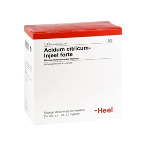 Ацидум цитрікум іньель 1,1мл. амп.№5 (Acidum citricum injeel) в Дніпропетровській області від компанії Альфа Медикал
