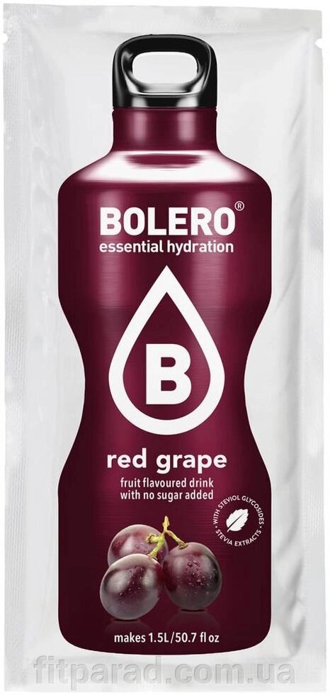 Bolero Drinks без цукру ЧЕРВОНИЙ ВИНОГРАД від компанії ФітПарад - фото 1