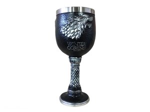 Келих для вина Кружка Чашка Череп Гра Престолів Game Of Thrones Winter is Coming Stark Старк Готика Подарунок