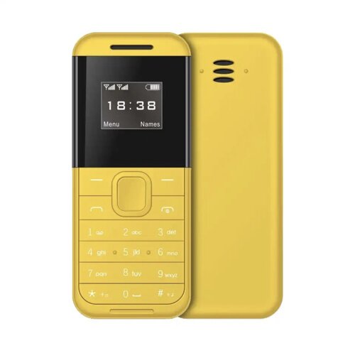 Міні мобільний телефон AIEK BM222 2SIM Жовтий