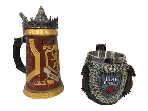 Подарунковий набір Кружка Game Of Thrones House Lannister і Кружка Fire And Blood Targaryen 3D Будинок Таргаріен