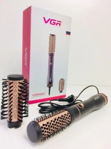 Фен щітка гребінець стайлер для завивки та сушіння волосся VGR V-559 Ceramic